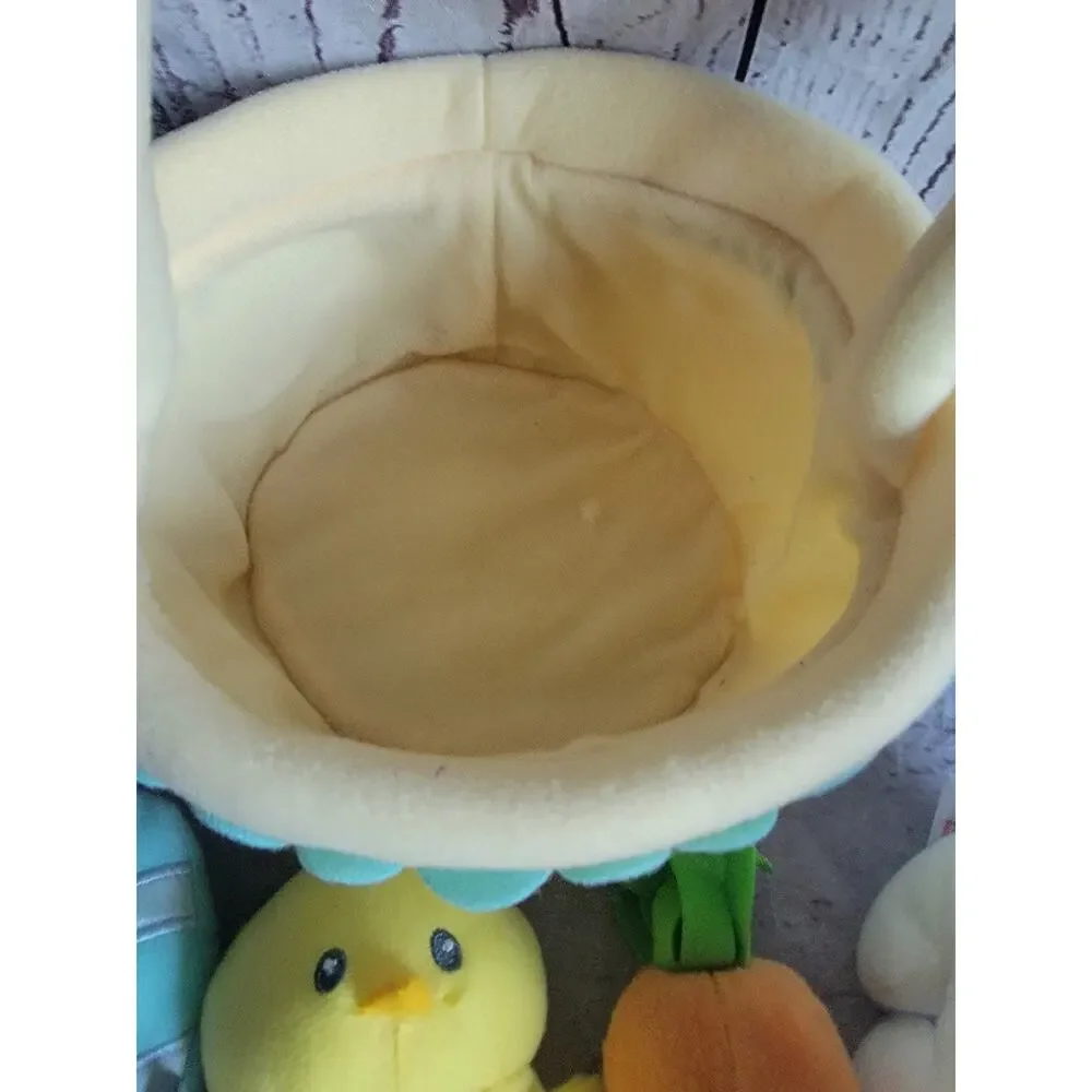 Baby Gund My First Easter Basket Plush With Baby Rattle Complete Set